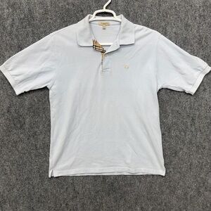 Burberry polo shirt Men's size M Medium short sleeve light blue